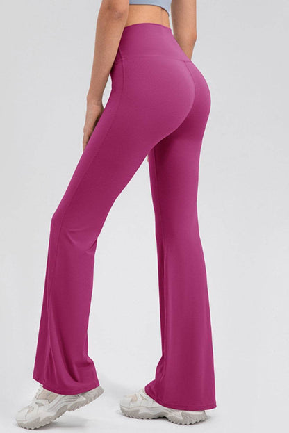High Waist Straight Active Pants - Selvanelle