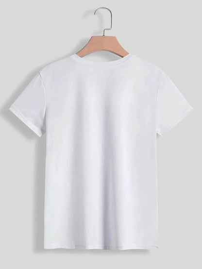 HAPPY EASTER Round Neck Short Sleeve T-Shirt - Selvanelle