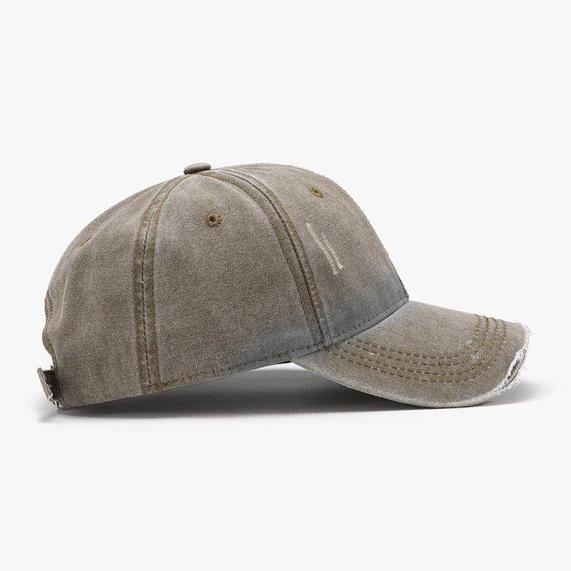Distressed Washed Adjustable Baseball Cap for All Seasons - Selvanelle