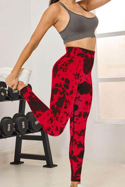 Tie-Dye High Waist Active Leggings for Comfortable Fitness - Selvanelle