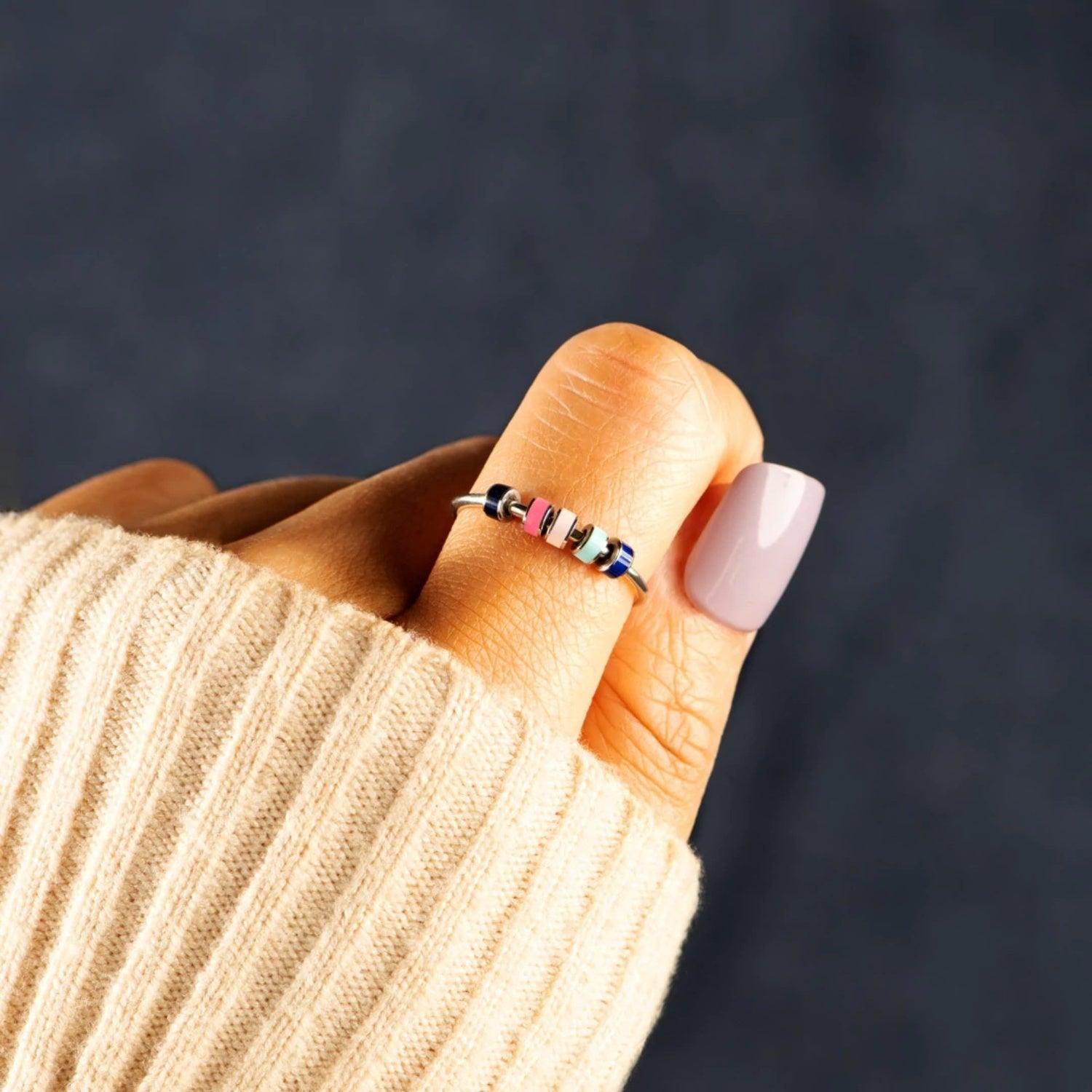 925 Sterling Silver Oil Drip Ring for Elegant Style - Selvanelle