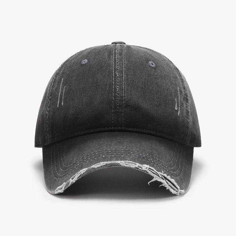 Distressed Washed Adjustable Baseball Cap for All Seasons - Selvanelle