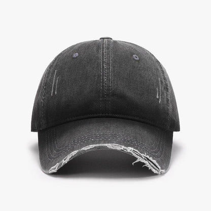 Distressed Washed Adjustable Baseball Cap for All Seasons - Selvanelle