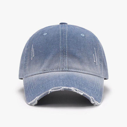 Distressed Washed Adjustable Baseball Cap for All Seasons - Selvanelle