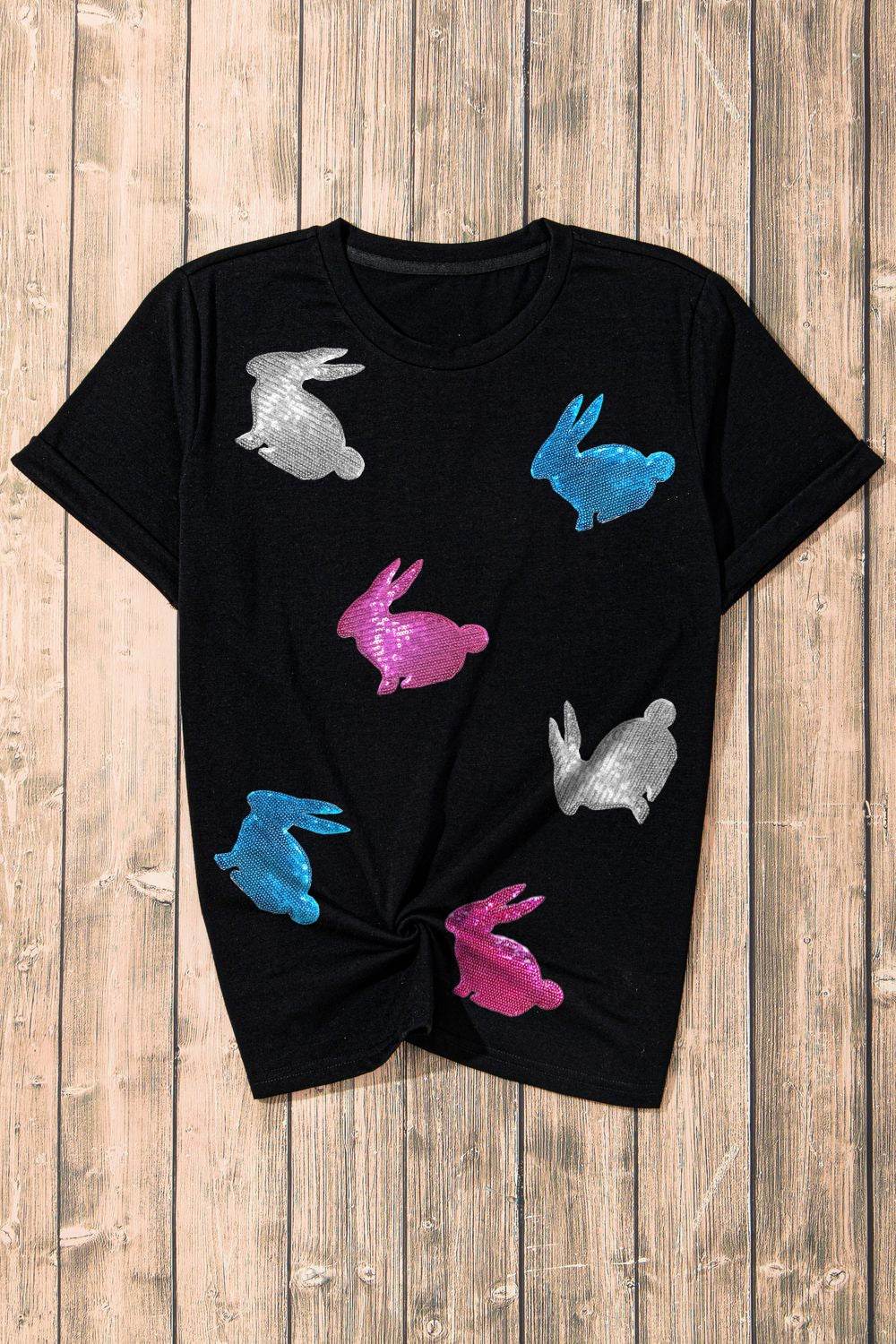 Easter Bunny Round Neck T-Shirt - Selvanelle