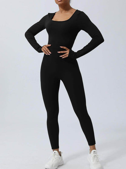Twisted Backless Long Sleeve Jumpsuit for Women Fashion - Selvanelle