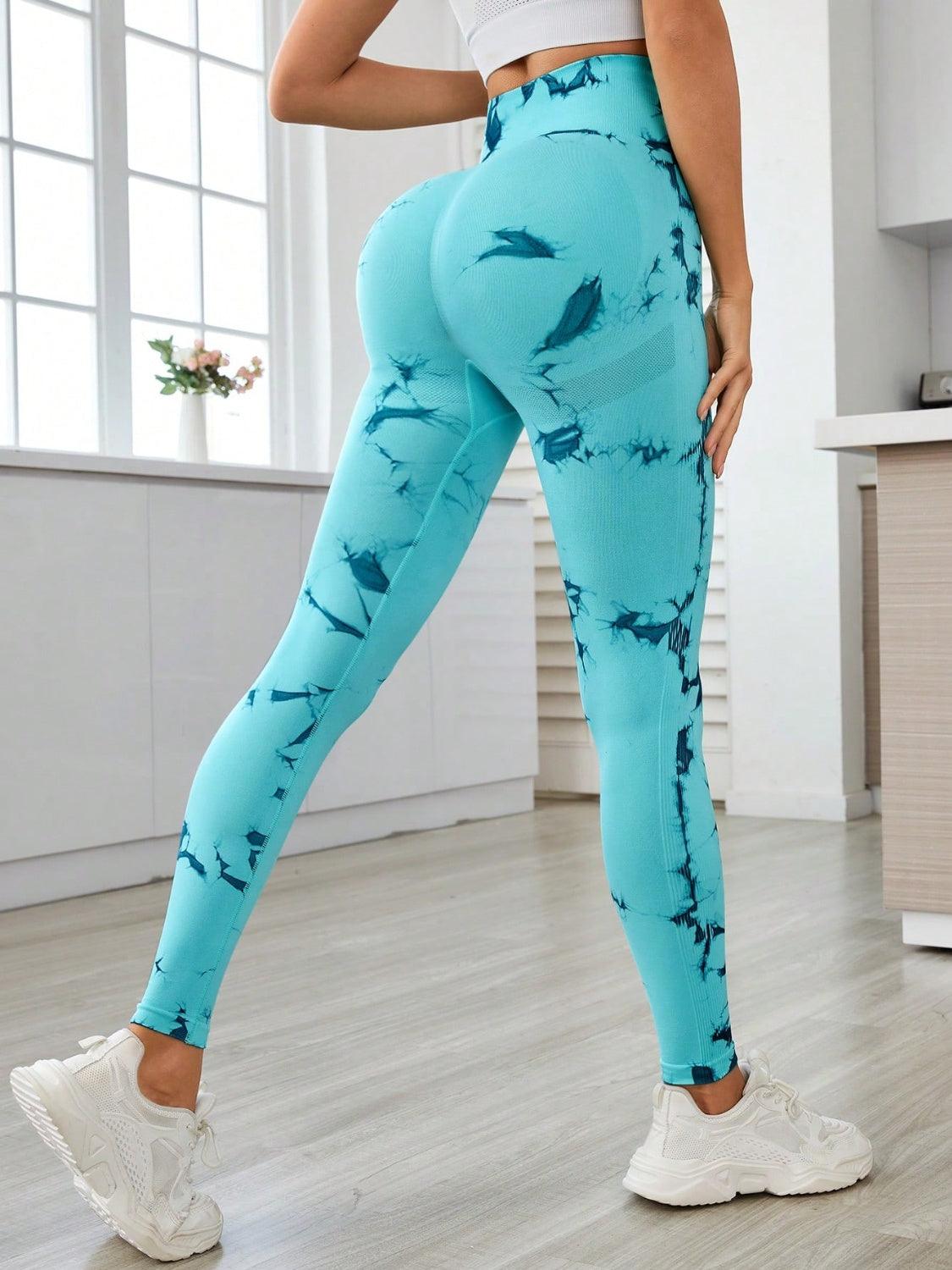 Stylish Printed High Waist Active Leggings for Comfort