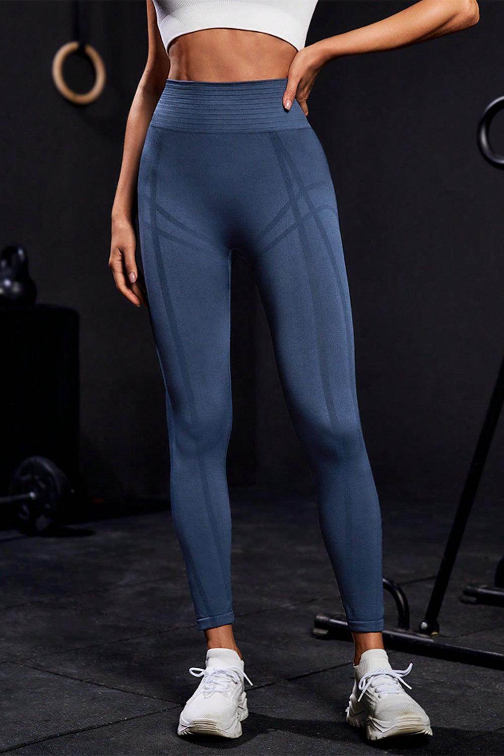 Wide Waistband High Waist Active Leggings for Women - Selvanelle