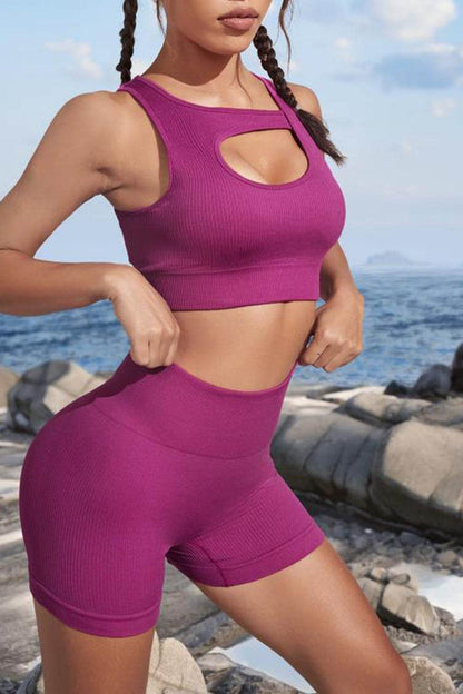 Cutout Two-Piece Sports Set - Selvanelle