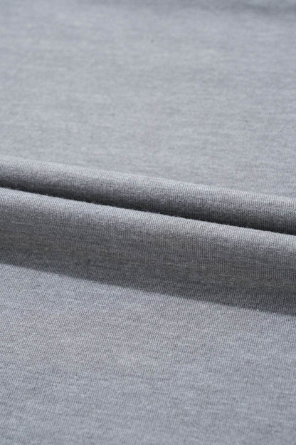 HOPPY Chenille Patch Round Neck Short Sleeve T-Shirt - Selvanelle