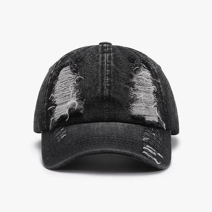 Distressed Cotton Baseball Cap for Casual Style and Comfort - Selvanelle