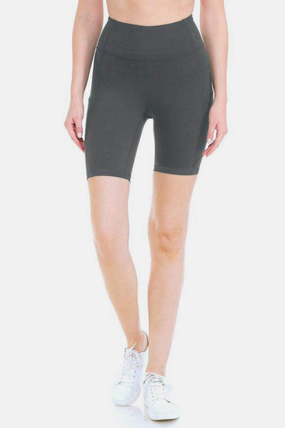 Leggings Depot Full Size High Waist Active Shorts for Women - Selvanelle