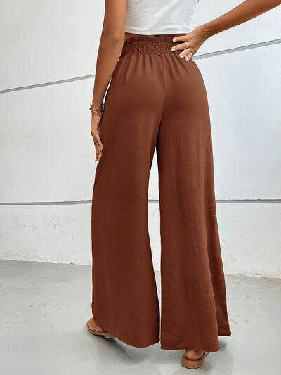 Perfee Wide Leg Pants with Pockets for Women Stylish Comfort - Selvanelle