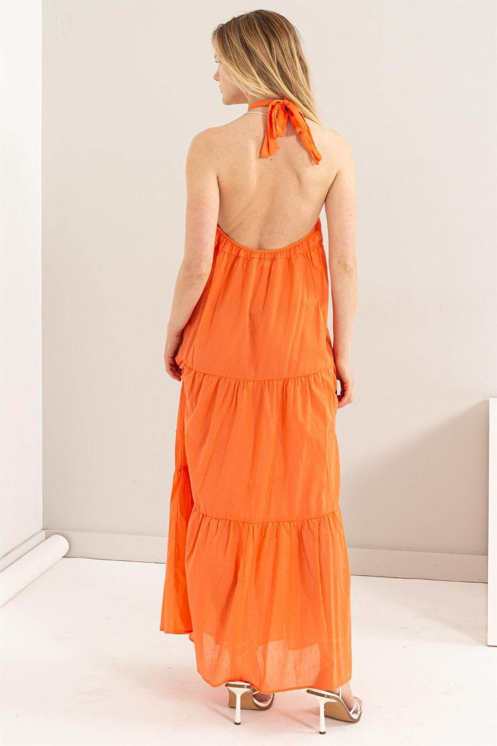 HYFVE Halter Neck Cover Up Maxi Dress - Selvanelle