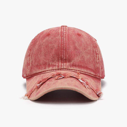 Fringe Adjustable Cotton Baseball Cap for Stylish Comfort - Selvanelle