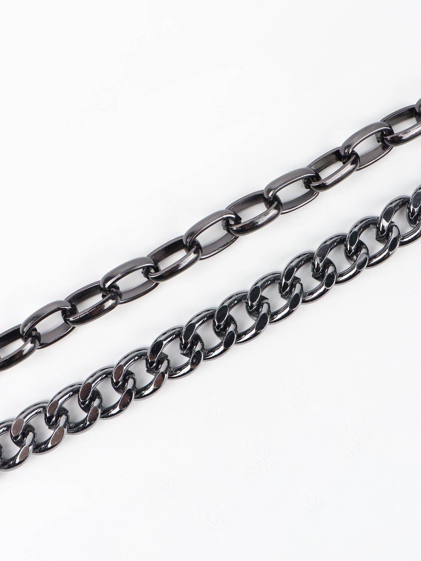 Punk Aluminium Chain Belt For Unique Fashion Statement - Selvanelle