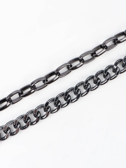 Punk Aluminium Chain Belt For Unique Fashion Statement - Selvanelle