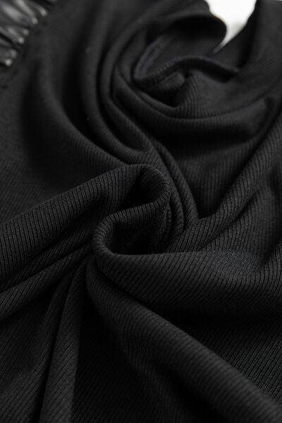 Ruffled Round Neck Cap Sleeve Blouse for Women Stylish Wear - Selvanelle