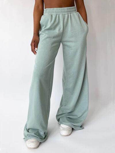 Elastic Waist Wide Leg Pants for Stylish Comfort and Fit - Selvanelle