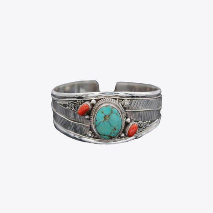 Stylish Turquoise Open Bracelet for Elegant Looks - Selvanelle
