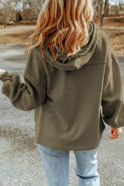 Zip-Up Drawstring Hooded Jacket for Men and Women - Selvanelle