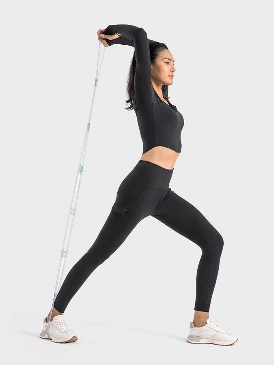 Millennia Wide Waistband Sports Leggings - Selvanelle