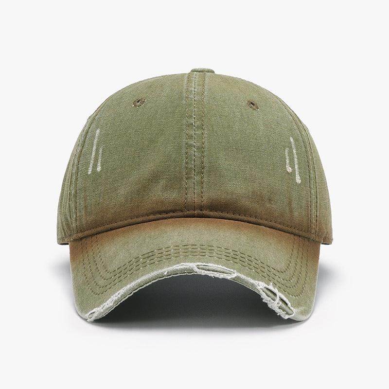 Distressed Washed Adjustable Baseball Cap for All Seasons - Selvanelle
