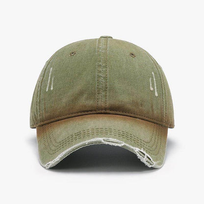Distressed Washed Adjustable Baseball Cap for All Seasons - Selvanelle