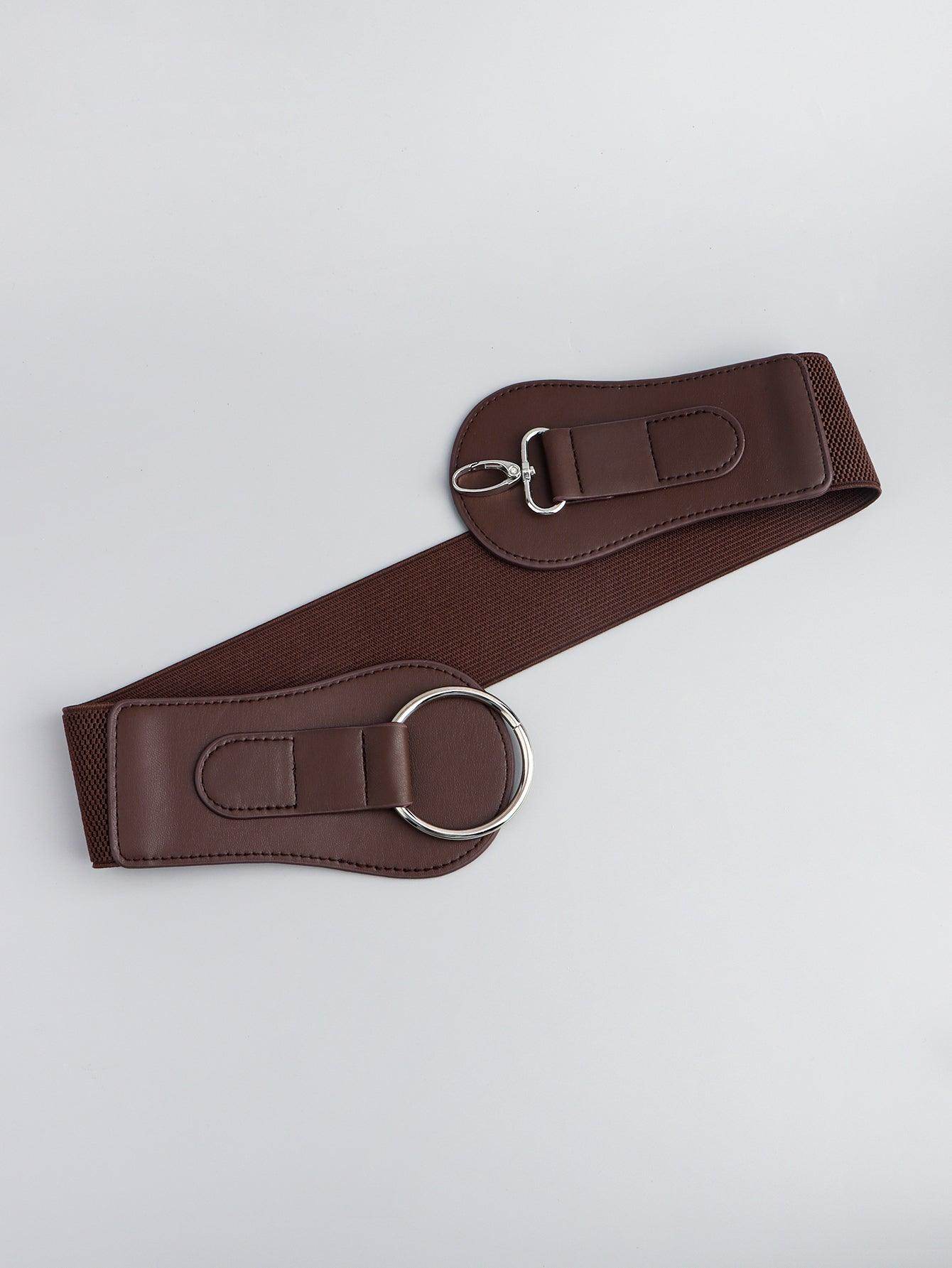 PU Elastic Wide Belt for Comfortable Fashion Fit - Selvanelle