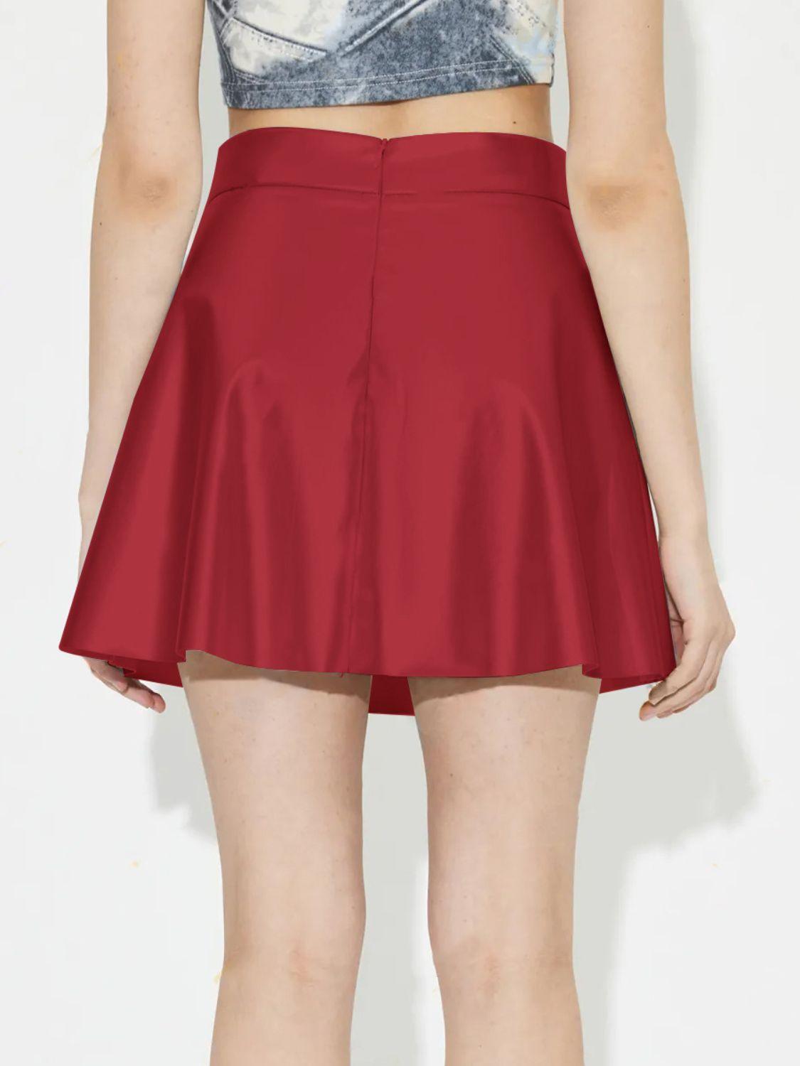 Ruched Mini Skirt with Zipper for Stylish Everyday Wear