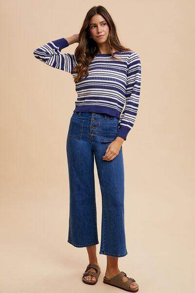 Annie Wear Button Fly High Waist Jeans for Women - Selvanelle