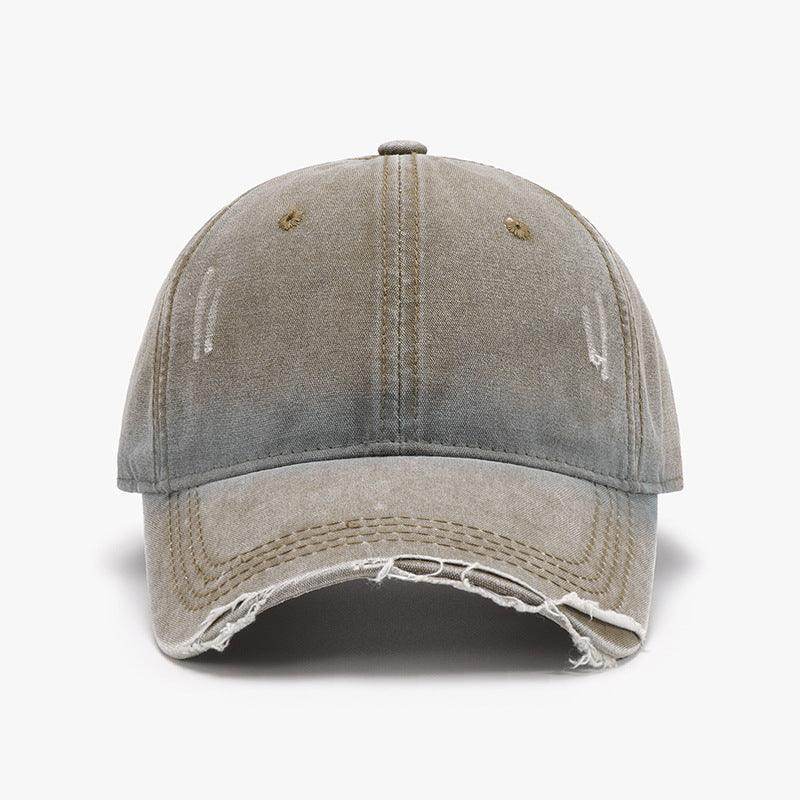 Distressed Washed Adjustable Baseball Cap for All Seasons - Selvanelle