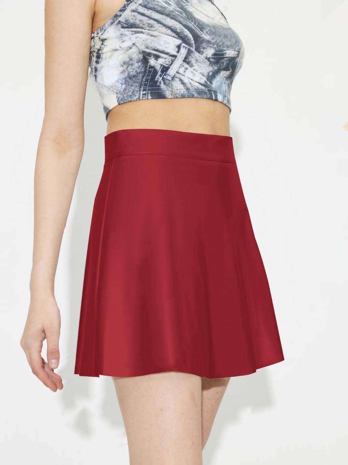 Ruched Mini Skirt with Zipper for Stylish Everyday Wear - Selvanelle