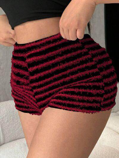 Stylish Striped High Waist Shorts for Women in Various Sizes - Selvanelle