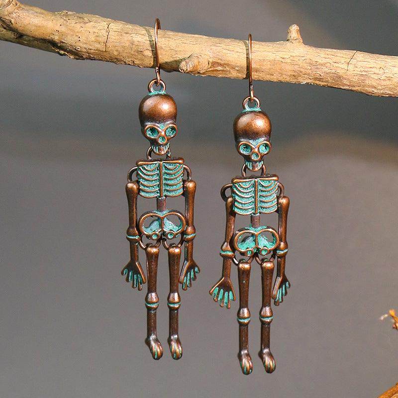 Skeleton Alloy Earrings for Stylish and Unique Looks - Selvanelle