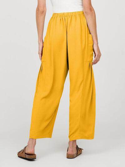 Full Size Wide Leg Pants with Pockets for Women - Selvanelle