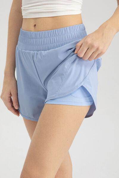 Elastic Waist Active Shorts for Comfortable Workouts - Selvanelle