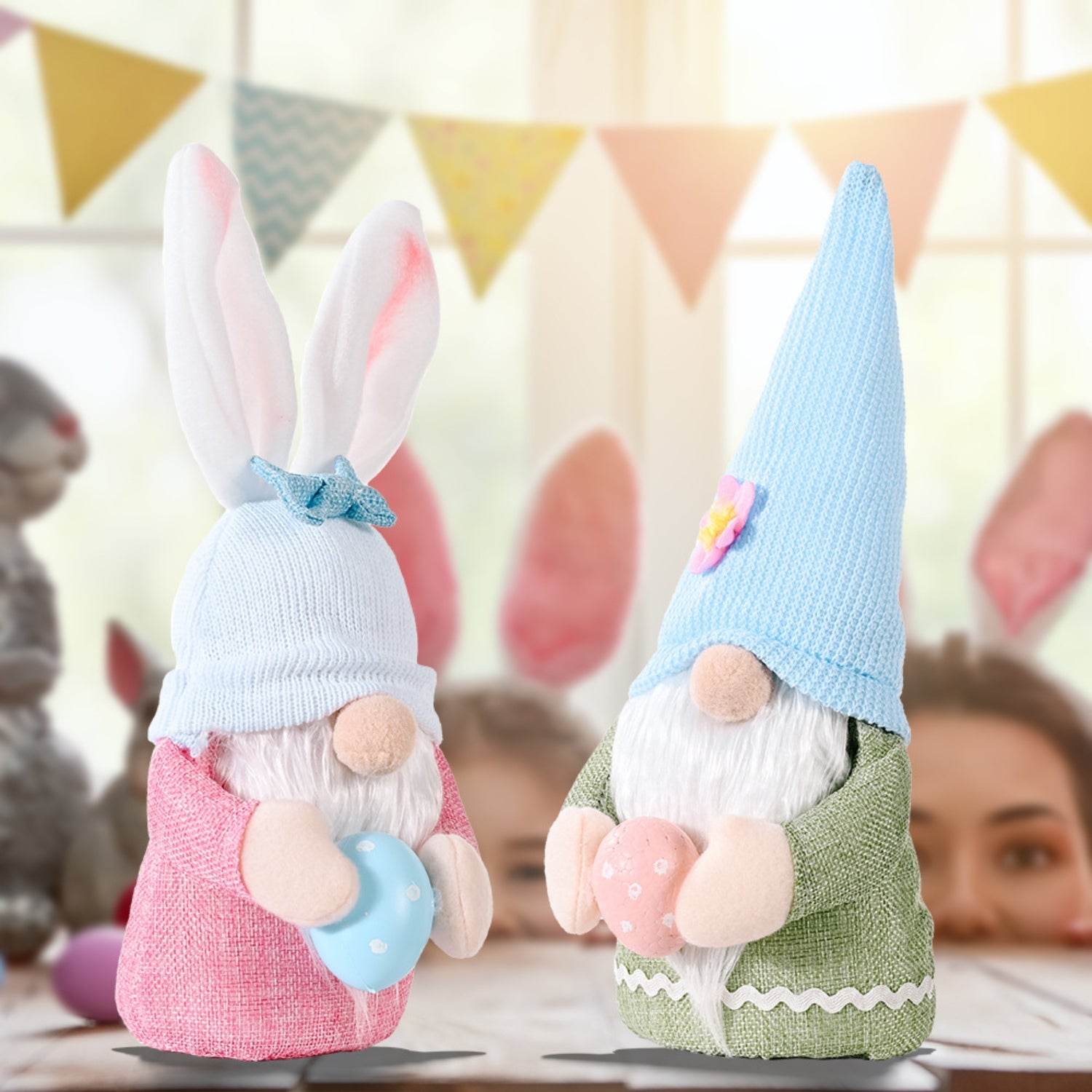 Easter Knitted Hat Faceless Doll - Selvanelle