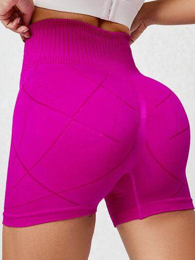 High Waist Active Shorts for Women with Stretch Fabric - Selvanelle