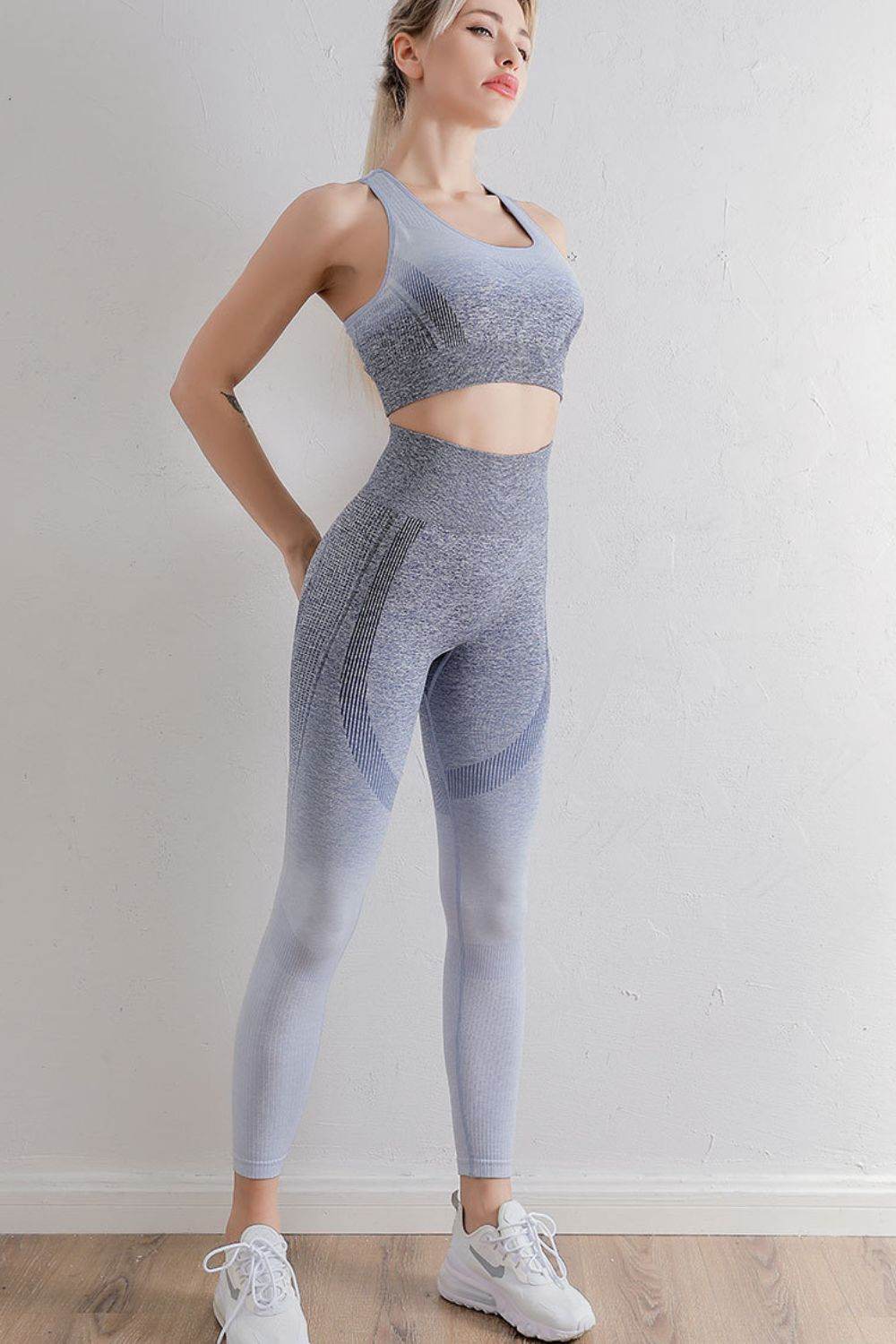 Gradient Sports Bra and Leggings Set - Selvanelle