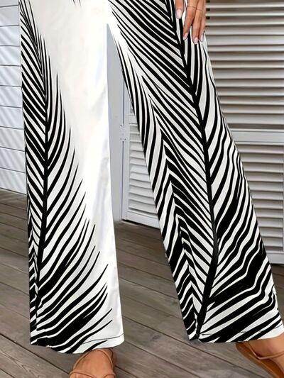 Stylish Printed Wide Leg Pants for Comfortable Fashion - Selvanelle