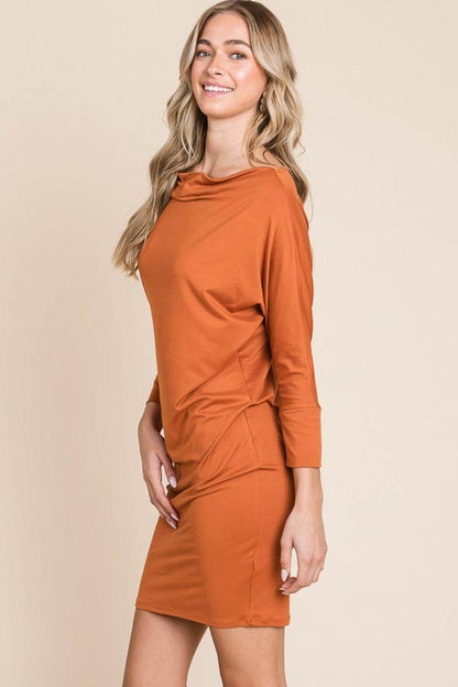 Culture Code Full Size Dolman Sleeve Mini Dress Style - Selvanelle