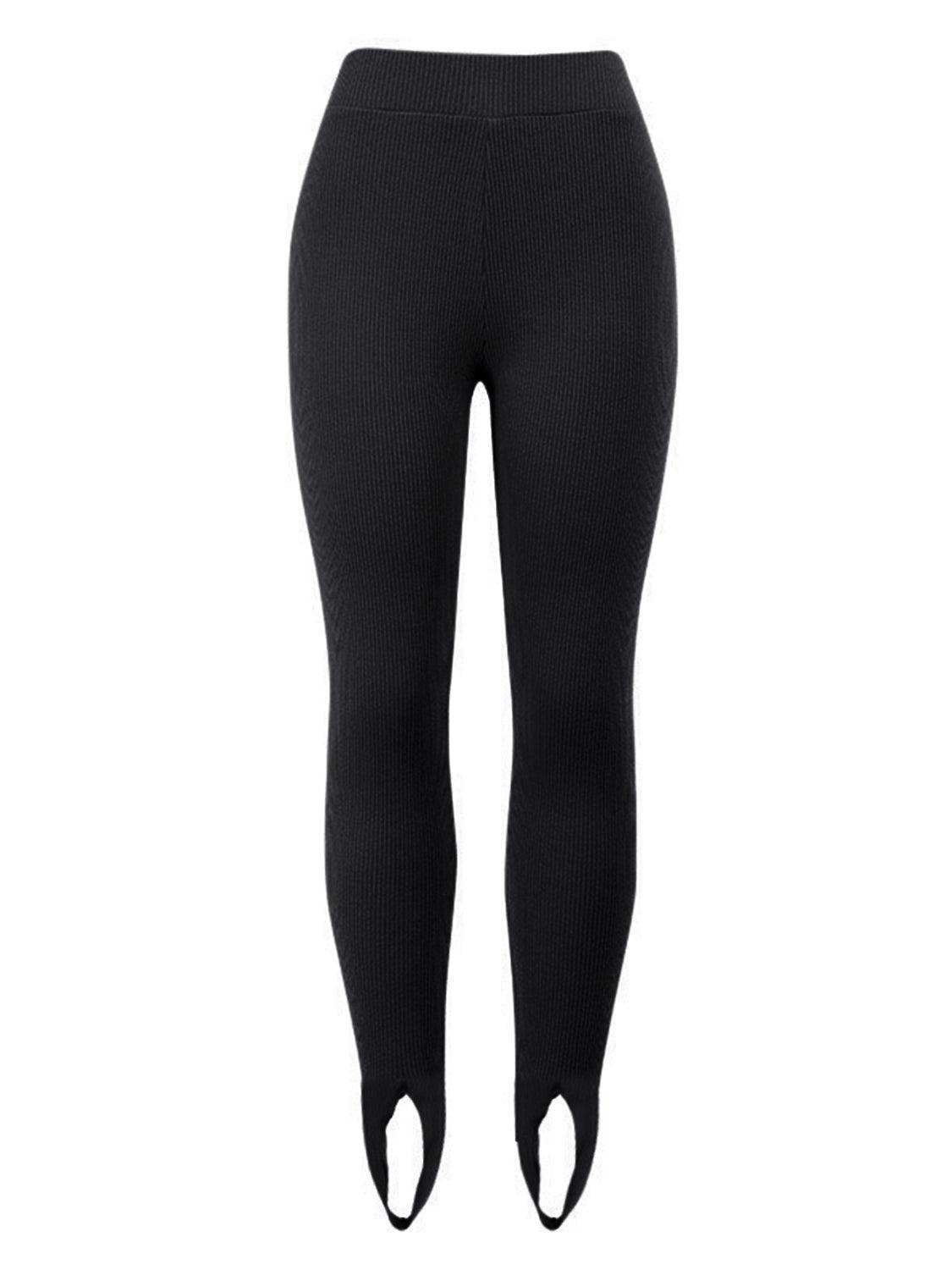 Ribbed Mid Waist Leggings for Comfortable Everyday Wear