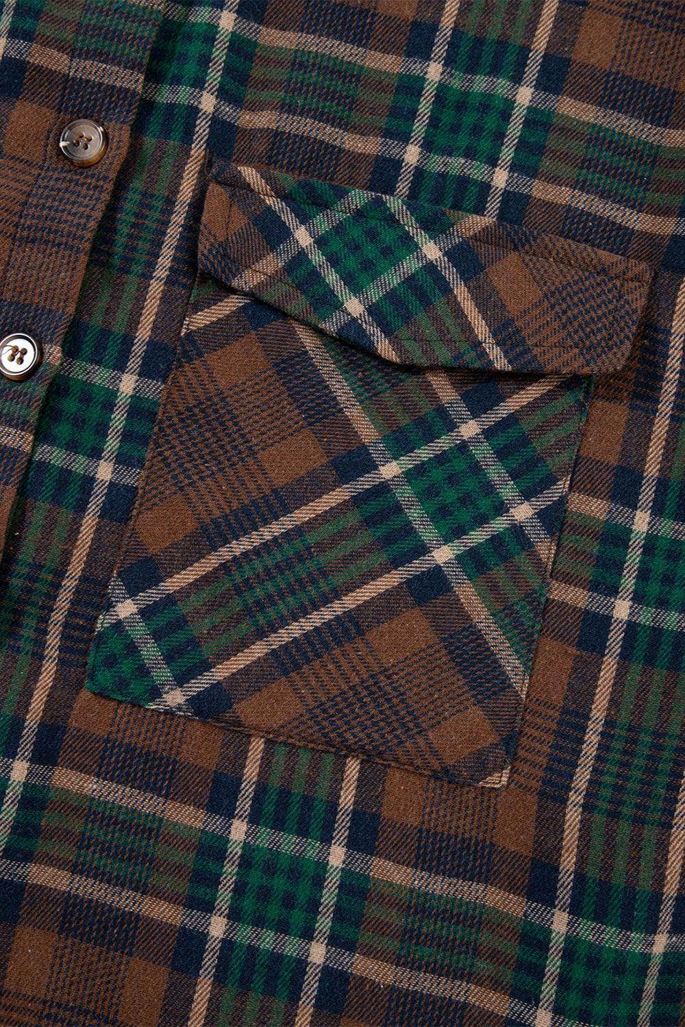 Plaid Button Up Long Sleeve Jacket for Women Stylish Fit - Selvanelle