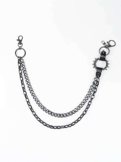 Punk Aluminium Chain Belt For Unique Fashion Statement - Selvanelle