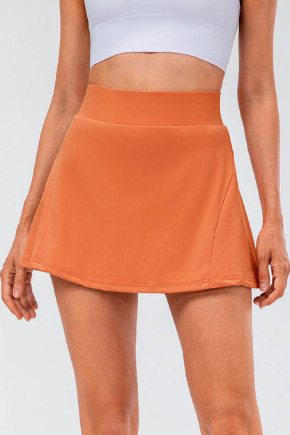 High Waist Pleated Active Skirt - Selvanelle