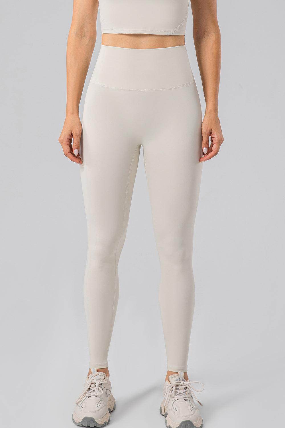 High Waist Wide Waistband Active Leggings for Women - Selvanelle