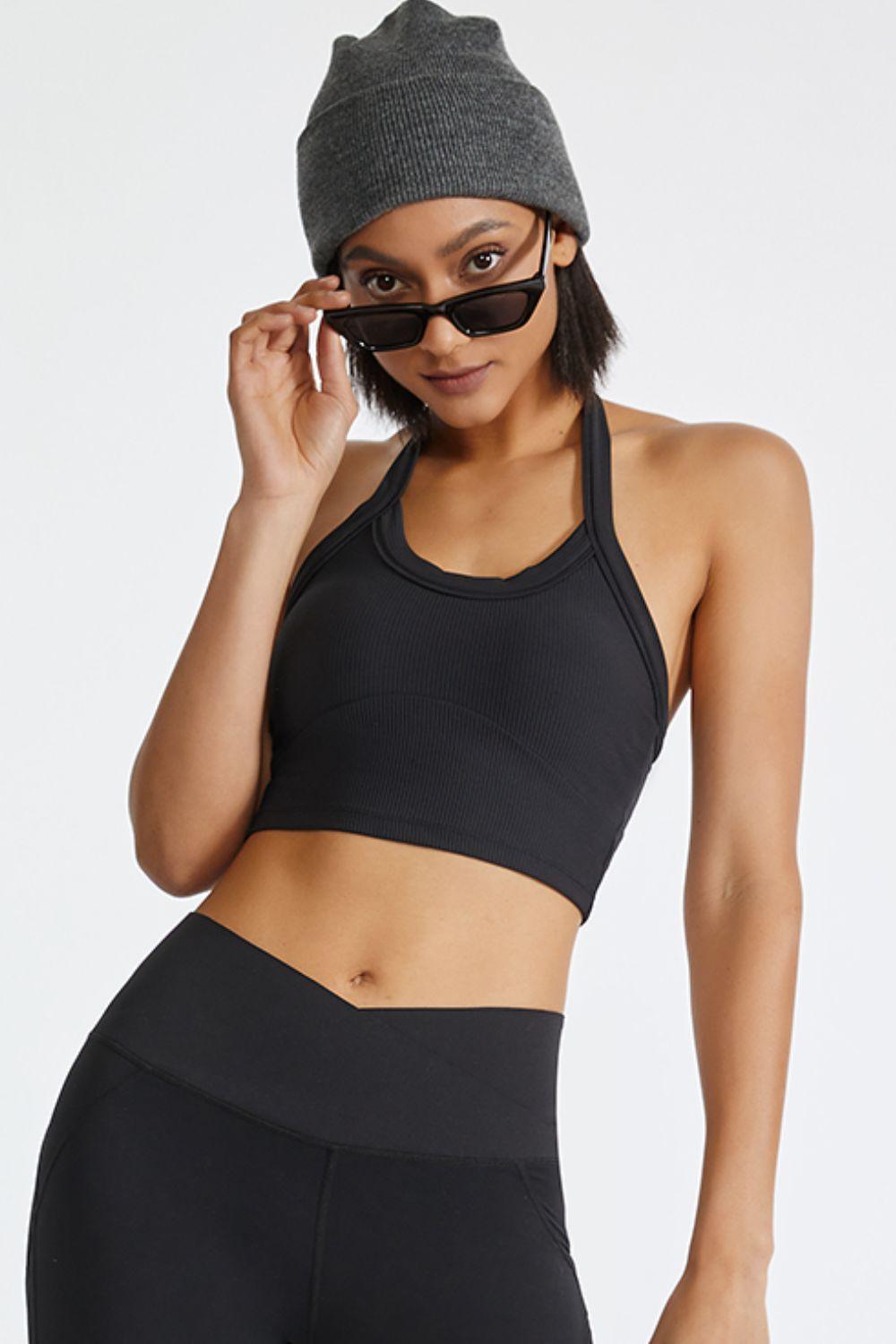 Halter Neck Active Cami for Comfortable Workout Wear