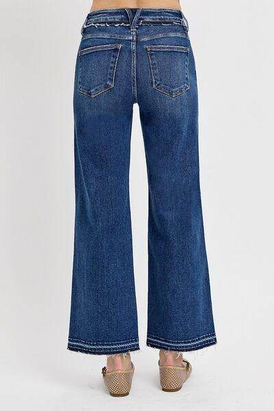 RISEN Full Size Tummy Control Bootcut Jeans Plus Size - Selvanelle