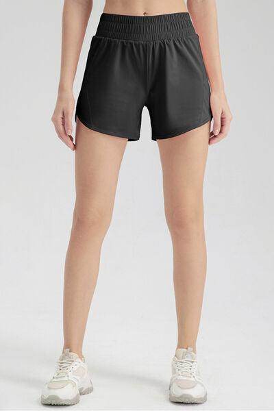 Elastic Waist Active Shorts for Comfortable Workouts - Selvanelle